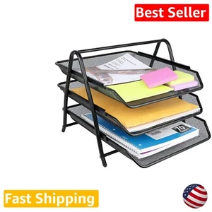 Neat and Tidy 3-Tier Desk Letter Tray Organizer - Simplify Office Organization - Picture 1 of 2
