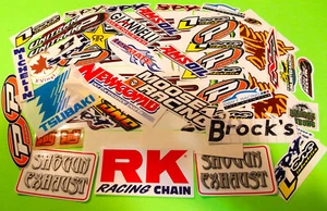 65 ASSORTED MOTOCROSS MOTORCYCLE BMX SKATEBOARD WAKEBOARD ATV UTV QUAD STICKERS - Picture 1 of 1