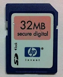 HP 32 MB SD Secure Digital Flash Memory Card - VGC (C8895A) - Picture 1 of 1