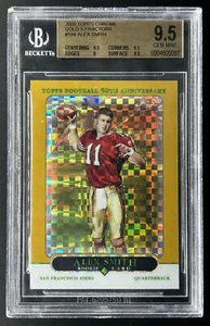 Tarjeta de novato 2005 Topps cromada Alex Smith/399 Gold X-Fractor #194 BGS 9,5 - Imagen 1 de 2