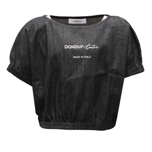 8054AH Camisa Niña Niña DONDUP Negro Vaquero Algodón Blusa Camisa - Imagen 1 de 4