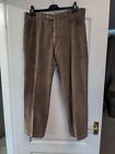 Men's Marks And Spencer Brown Cord Trousers Size 36R