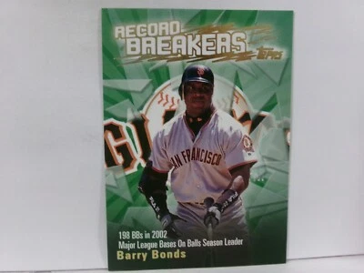 2003 Topps Series 2 Record Breakers Barry Bonds #RB-BB San Francisco Giants - Image 1 of 2