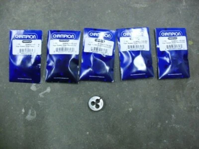 5ea.  Troquel redondo de acero de alta velocidad Champion 328 x 1 - 10 - 32 (3/8 x 1") Foto 1 de 2