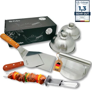 Smasher Burger Set Di 6 Pezzi in Acciaio Inox - Include Pressa per Hamburger, Cl - Foto 1 di 12