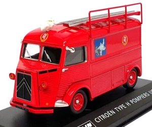 Altaya 1/43 Scale A5720 Citroen Type H Pompiers Usine Fire Truck Michelin - Red - Picture 1 of 5