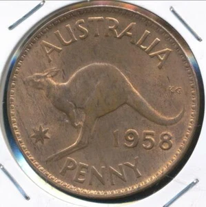 Australia, 1958(m) One Penny, 1d, Elizabeth II - Uncirculated - Picture 1 of 3
