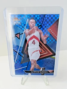 Scottie Barnes 2023-24 Topps Finest Blue Checkerboard Refractor Uncommon /75 - Picture 1 of 2