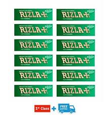 600 RIZLA GREEN ROLLING PAPERS MADE IN BELGIUM ORIGINAL 12 BOOKLETS