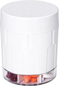 Extra Large Supplement Organizer Pill Dispenser 7 Compartments & 21 Pcs Labels - Picture 1 of 6