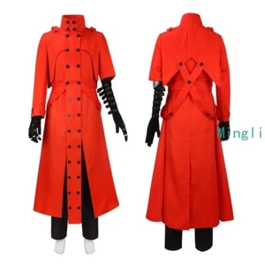 Anime Trigun Vash the Stampede Cosplay Costume Carnival Party Suit Halloween Red - Picture 1 of 10