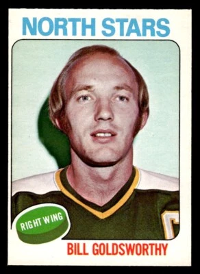 1975 OPC O-Pee-Chee Hockey #180 Bill Goldsworthy EX/MT - Image 1 of 2