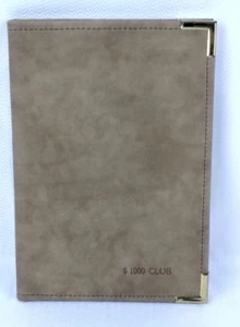 Tan Brown Suede Hazel Note Pad Portfolio $1000 Club - Picture 1 of 5