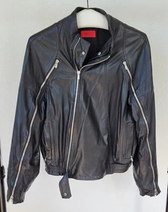 HUGO BOSS schwarze Lederjacke Größe M - Bild 1 von 11