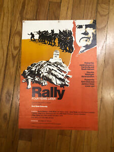 Vintage Protest Poster  Kent State 1974 anniversary￼ Memorial  War Vietnam Nixon