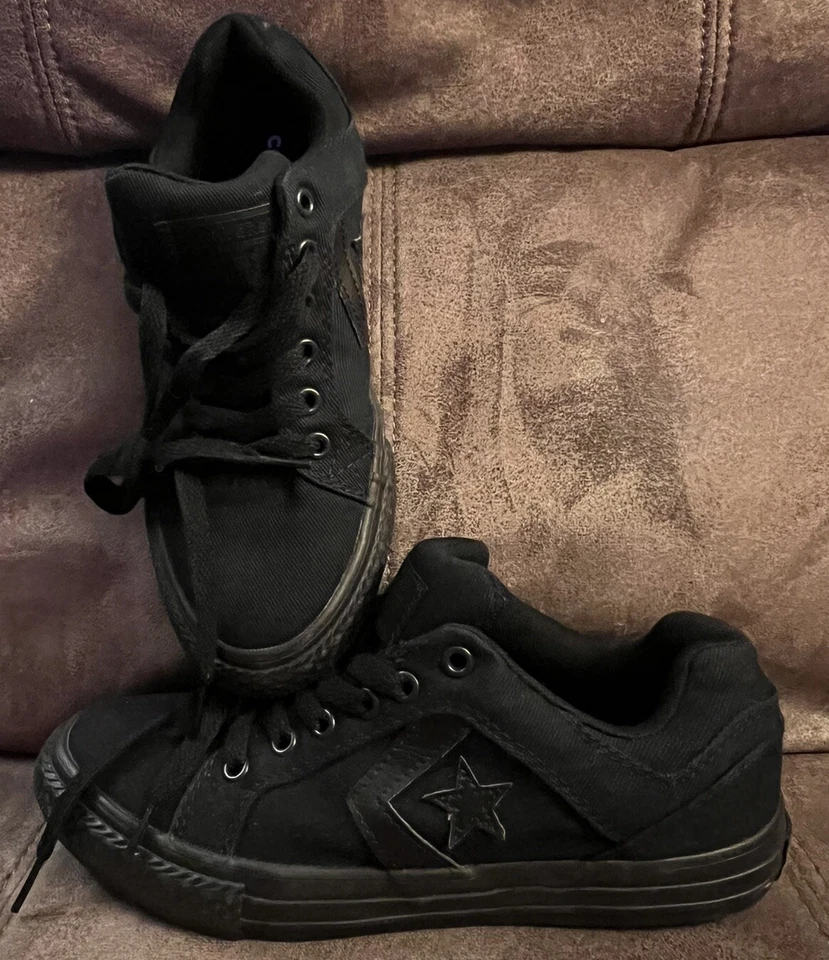 Кроссовки детские Converse Cons El Distrito размер 2 черные 359786F новые без коробки - Изображение 1 из 4