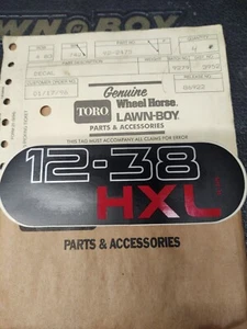 Toro Aufkleber 92-2475 NOS OEM - Bild 1 von 1