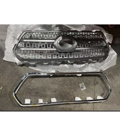 Gray Grill & Chrome Trim For Toyota Tacoma TRD 2016-23 Front Bumper Grille Grill Foto 1 de 3