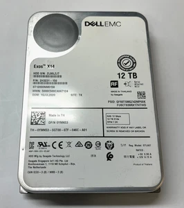 12TB 3.5" SAS Seagate  ST12000NM0158 Exos X14 - Picture 1 of 3