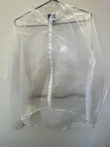 PERFORMANCE BIKE TECHNICAL WEAR PVC BIKE CYCLING RAIN JACKET MENS SMALL  CLEAR - Picture 1 of 10