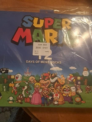 Bioworld Mens 12 Days Of Super Mario Socks Size 10-13 - Image 1 of 4