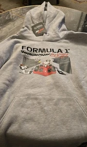 2025 LAS VEGAS F1 FORMULA 1 GRAND PRIX PEANUTS COLAB HOODIE SNOOPY SPIKE LARGE - Picture 1 of 2