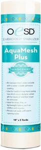 Aquamesh Plus Wash Away wasserlöslicher Stickstabilisator 10" x 5 Yd Rolle - Bild 1 von 3