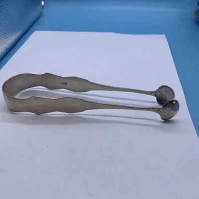 Pinzas de azúcar vintage de plata de ley Foto 1 de 4