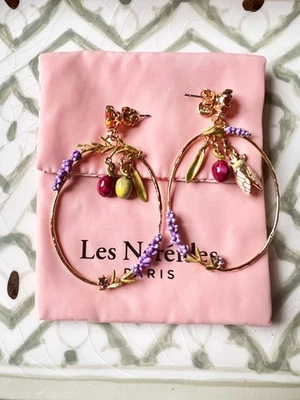 Les NEREIDES Jardin de Provence Olive Grove Earrings  Les Néréides France new - Image 1 of 4