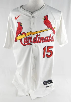 Camiseta blanca emitida por el juego 2024 de los Cardenales de San Luis Brandon Crawford #15 48 869 Foto 1 de 4