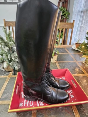 Botas de montar Ariat 55101 para mujer de cuero negras talla 11 hasta la rodilla  Foto 1 de 4