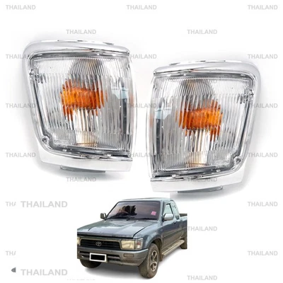 Pair Front Corner Turn Signal Lamp For Toyota Hilux Mighty-X Cab 1997 - 1998 - Image 1 of 4