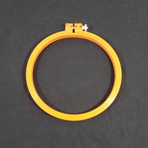 6" Orange Plastic Frame Cross Stitch Embroidery Hoop Ring with Screw New - Picture 1 of 9