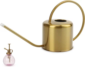 Watering Can Indoor Outdoor Stainless Steel Watering Cans for House Plants Long - Picture 1 of 12