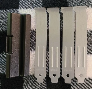 Staffa di fissaggio slot PCI originale Dell Optiplex full size e 4 distanziali W6246 35FN - Foto 1 di 2