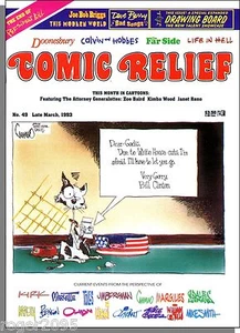 Comic Relief - 1993, March - Doonesbury, Far Side, Dave Barry, Matt Groening - Picture 1 of 3