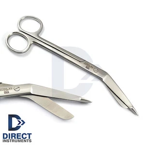 Medical Nurse Bandage Scissors 19cm Utility Surgical Bent Craft Doctor First Aid - Picture 1 of 4