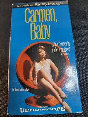 CARMEN BABY   (1967)  VHS TAPE   FULLY TESTED  RARE  UNRATED   RADLEY METZGER - Image 1 of 4
