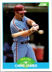 1989 Score Baseball 202 Chris James - Picture 1 of 1