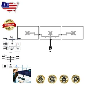 Soporte de monitor LCD triple de acero de aleación - Soporte ajustable que ahorra espacio para 27 pulgadas - Imagen 1 de 9
