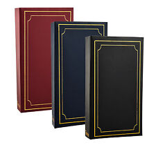 ARPAN Plain 6' X 4' Photo Album with 300 Pockets Black, Blue or Burgundy -