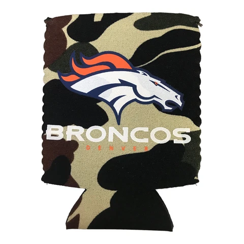 NFL Denver Broncos Camo Collapsible Can Cooler Koolie Cover