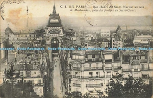 R618833 C J 113 Paris Rue Andre del Sarte Vue sur un coin de Montmartre prise de - Bild 1 von 4