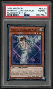 Yugioh Minerva, Fanciulla Indossata dalla Luce SDLI-EN002 Super Rara 1° Edizione PSA 10 Gemme MT - Foto 1 di 2