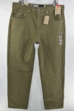 New Levi's Silvertab Loose Fit Green Machine Jeans Mens Size 34x32