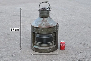 vintage ships lamp old original metal ships anchor PORT lamp light  FREE POST - Picture 1 of 12