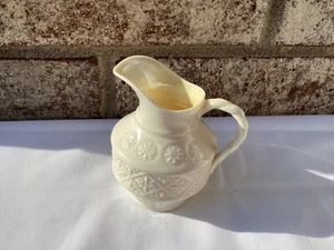 BELLEK ROPE HANDLE BASKETWEAVE DECORATIVE MINI CREAMER PITCHER IRELAND - Picture 1 of 4