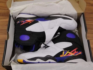 Air Jordan 8 Retro Three Peat Size 10.5 Men's Nike White Purple 2015 305381-142 - Bild 1 von 12