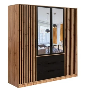 Kleiderschrank BALI LUX D4 Schrank , Garderobe - Spiegel - Bild 1 von 4