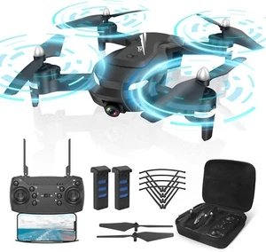 Drohne mit Kamera 1080P RC Faltbar FPV Quadcopter 2 Akkus 3D Flip Leicht C710 - Bild 1 von 5